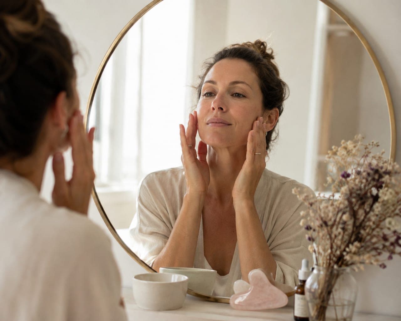 Cours privé de yoga du visage, en duo